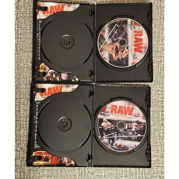 WWE RAW The Beginning DVD 4 Discs Set WWF Preowned Untested Wrestling Undertaker - Picture 6 of 6
